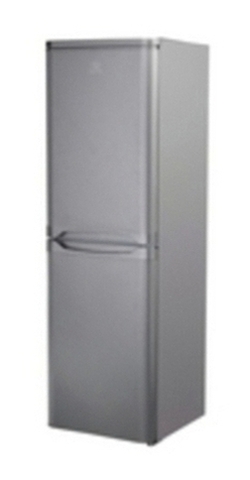 Indesit CAA55NFS Fridge Freezer - Silver